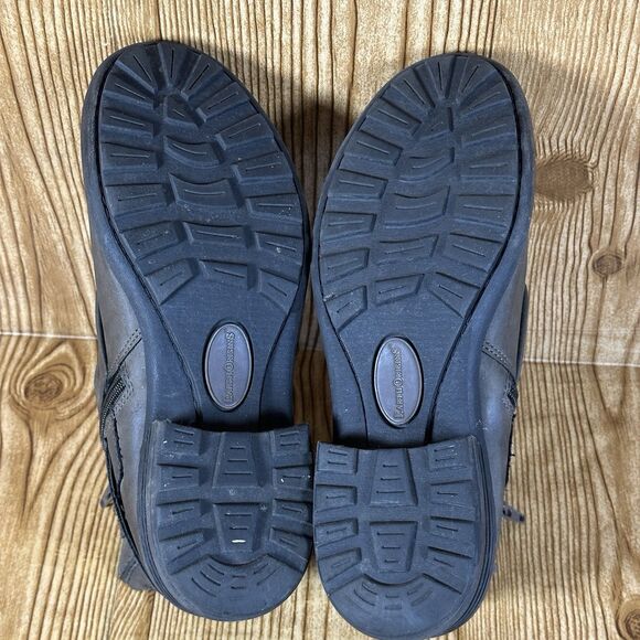 Earth Origins Pam Ankle Bootie Boots Women’s  Size 8.5 W Brown Side Zip‎ - Picture 10 of 11